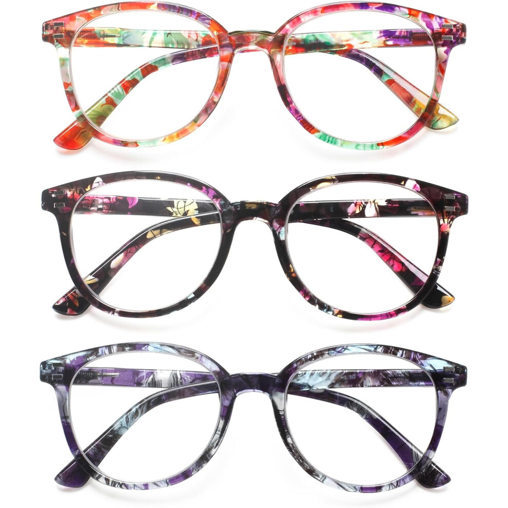 Reading Glasses Spring Hinge Black/Tortoise 3 Pack