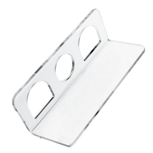 Acryl organizer voor haarstylingtools, wandmontage, 3 vakken