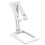 Justerbar tabletholder til skrivebord – hvid, ABS og metal 1
