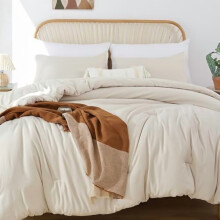 Olijfgroene kingsize dekbedset (3-delig)
