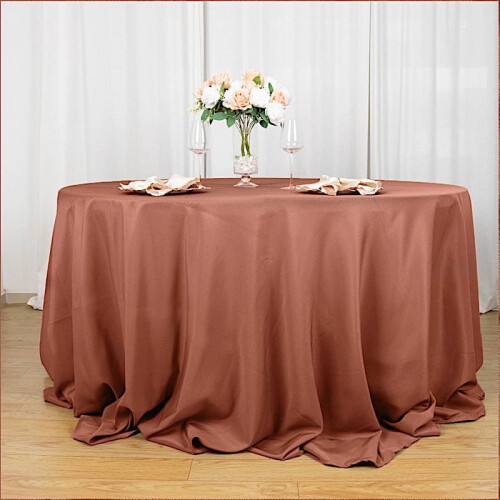 BalsaCircle 132 Zoll runde Polyester-Tischdecke