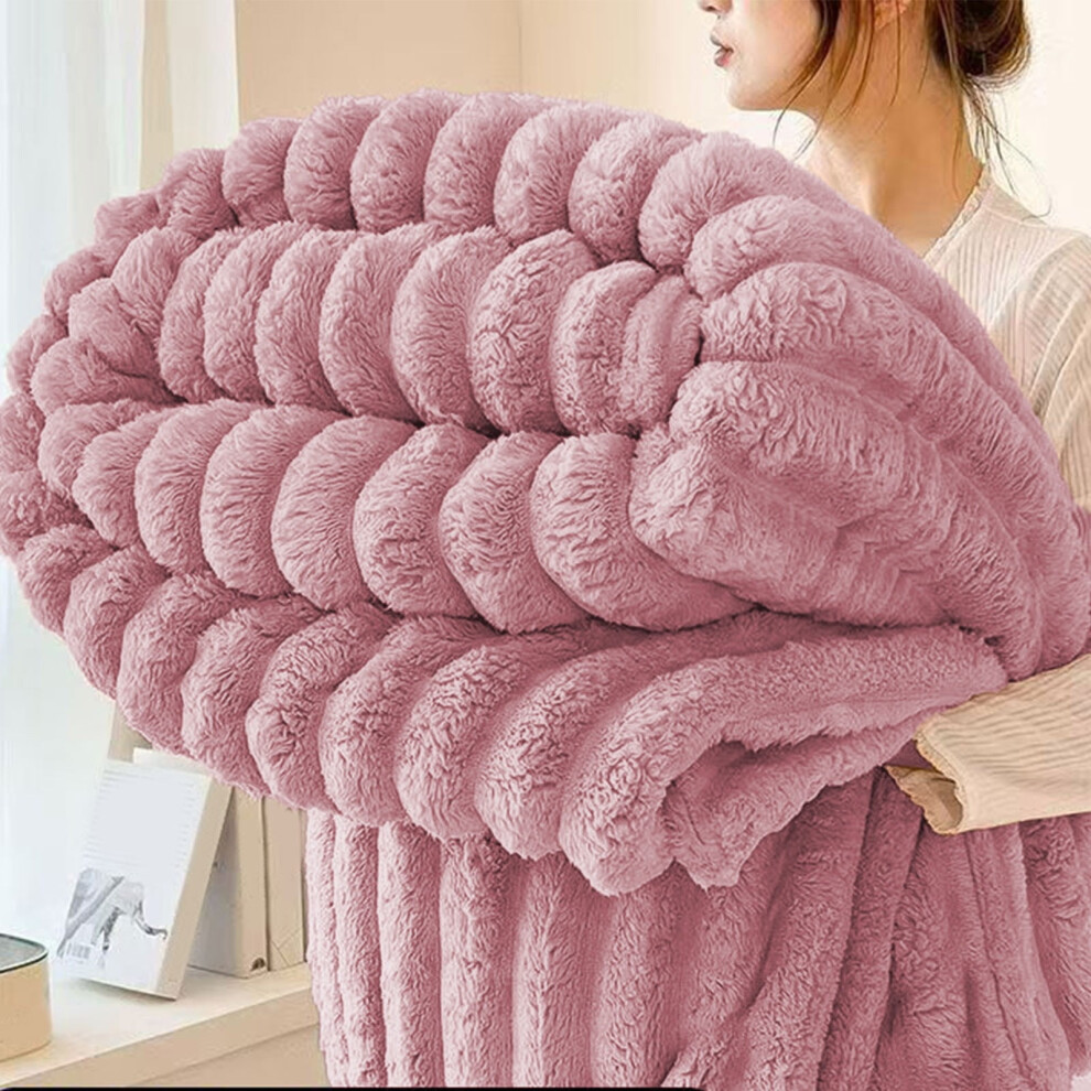 Soft Double-Layer Throw Blanket