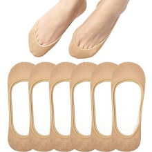 Meias invisíveis femininas, forro ultrabaixo antiderrapante para sapatilhas, ideais para usar em barcos no verão (3 a 8 pares).
