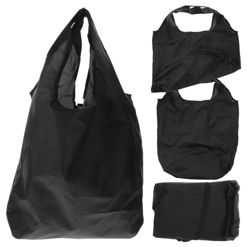 4er-Pack wiederverwendbare Einkaufstaschen aus Kunststoff und Stoff