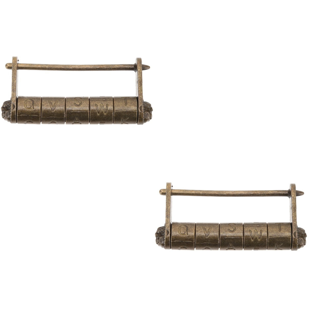 Antique Zinc Alloy Combination Padlock Â 2 Pack 9104899469977