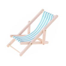 Sedia da spiaggia in miniatura per bambini, azzurra