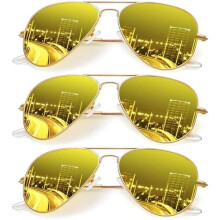 Lunettes de soleil aviateur polarisées avec protection UV
