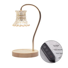 Lampe chauffe-cire Iris Petal avec minuterie et variateur