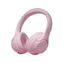 Bärbara Bluetooth-hörlurar, trådbundna/trådlösa med dubbla lägen, vikbara, låg latens, 5.4, rosa – kompatibla med XXX