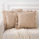 Καλύμματα Μαξιλαριών Taupe White Gingham 2 τεμάχια 18x18 ίντσες 1