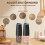 2PCS Rechargeable Electric Salt and Pepper Grinder Set, Automatic Gravitys Grinder Adjustable Coarseness Led Light 1