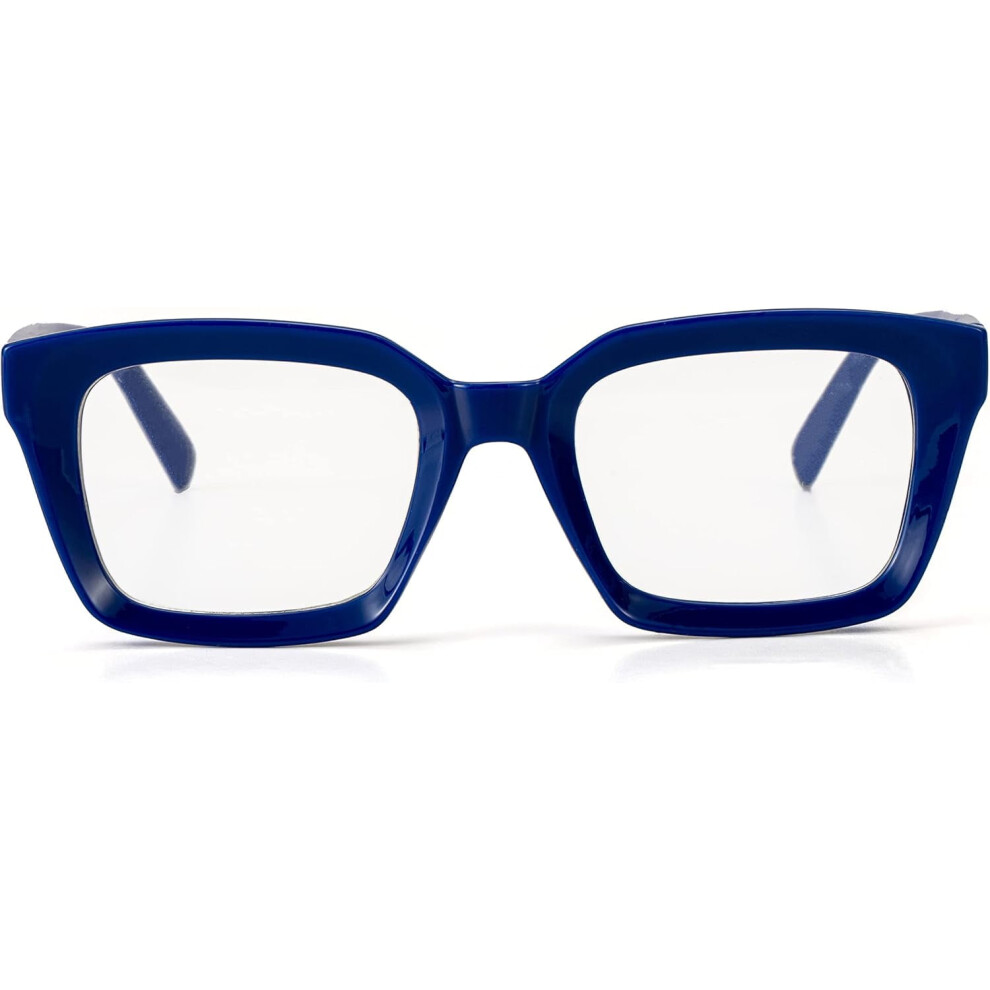 Thick Square Frame Glasses for Women Men Non-prescription Clear Lens Eyeglasses
