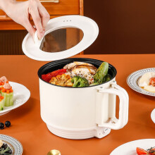 Casserole électrique multifonctionnelle blanche, Cuisinière électrique, Blanc, Acier inoxydable