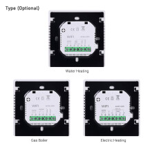 Programmeerbare LCD-touchscreen thermostaat voor elektrische verwarming met externe sensor, energiebesparend, geschikt voor thuis/school.