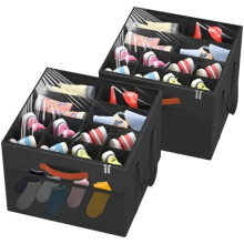 Caja organizadora de zapatos plegable con tapa transparente