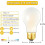 A19Frostede LED Edison-pærer E26 4W4000K400lm6-pakning 1