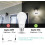 Lâmpada LED A19 com sensor crepuscular, 9W, 5000K, soquete E26 (pacote com 4) 1