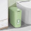 5G motion sensor trash can slim plastic green 1
