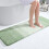 Tapete de corredor para banheiro, verde sálvia, 119 x 43 cm (47 x 17 polegadas), em microfibra. 1
