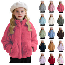 Fleece top voor peuters, meisjes en jongens, fleece hoodie, kinderjas met rits, sweatshirt voor peuters en kinderen