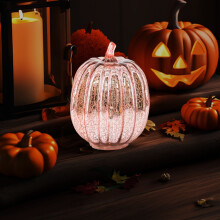 Tuikeat LED-valokurpitsat – ajastin, tähtikirkas lasikoriste syksyyn, halloweeniin, kotiin ja eteiseen; yhteensopiva yhdysvaltalaisten