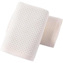 Lot de 2 serviettes de toilette beiges, tissage gaufré, légères, 100 % coton, séchage rapide, très absorbantes, pour la cuisine et la salle de