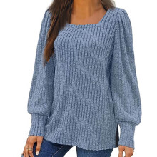 Suéteres Lenago de otoño para mujer, tallas grandes, moda, manga larga, holgados, color liso, blusa, jersey, suéter