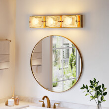 Fnova22" guld LED-sminkelampe, 3CCT dæmpbar