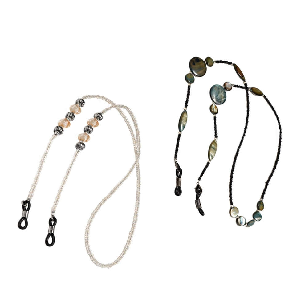 Eyeglass Chain Vintage Beaded 2 pcs