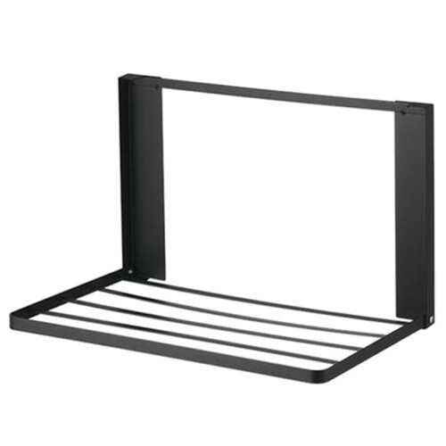 Magnetic Washing Machine Side Shelf Space-Saving Folding Clothes Rack No Punching Temporary Rack Simple Bathroom Shelf.