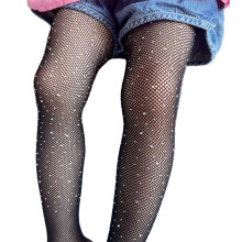 Sparkle Tights,Sparkling Rhinestone Design Girls Tights,Cute Fishnet Socks Comfortable Fit Rhinestone Tights,Black