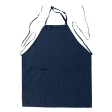 BalsaCircle Marineblauwe Premium Polyester Kookschort met Verstelbare Halsband en Lange Banden, Unisex, Keukenschort voor Chef-kok, Bakken,