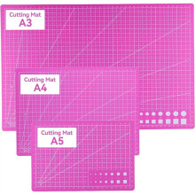 3-Teiliges Set Selbstheilender Schneidematten, Doppelseitige, Rutschfeste Rollschneidematten zum Schneiden, Nähen, Quilten und Basteln