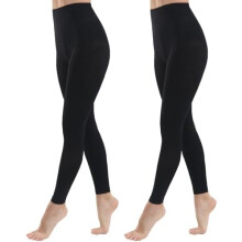 Footless Tights for Women Dance Tights 40 Denier Semi Opaque Pantyhose 2 Pairs