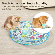 Interactieve Kattenspeeltjes Automatische Kattenbal een Magisch Hulpmiddel voor Katten Om Zichzelf Te Vermaken en Verveling Te Verlichten A