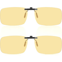 Lunettes à clip bloquant la lumière bleue ambrée