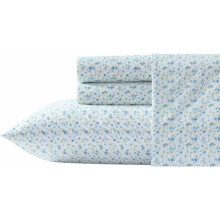 Dobbelt percale bomuldslagnersæt Evie Blue