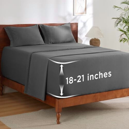 Dybde lommesengesæt – 100% polyester, pasform 54 cm