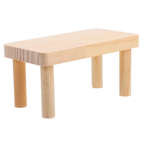 Hamsterplatform i træ til små kæledyr – 15x8x8cm