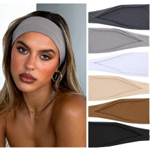 Bentițe elastice antiderapante, lățime de 10 cm, pentru femei – Accesorii de păr pentru yoga, antrenament și uz zilnic