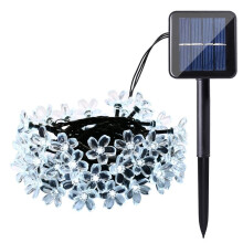 7 m lange Solar-Lichterkette – 50 wasserdichte LEDs für drinnen und draußen, Garten, Weihnachten (Kaltweiß) – 1 Stück