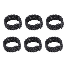 Braccialetti per dreadlock in ferro nero – Perline regolabili per capelli, 30 pezzi