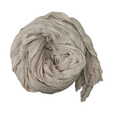 Lenço feminino longo plissado de cor sólida, estilo retrô, ideal para outono e inverno. Macio e com inspiração vintage.