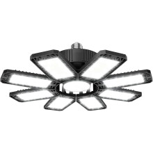 240W LED-garagebelysning 24000lm 6500K8 + 1 justerbara paneler