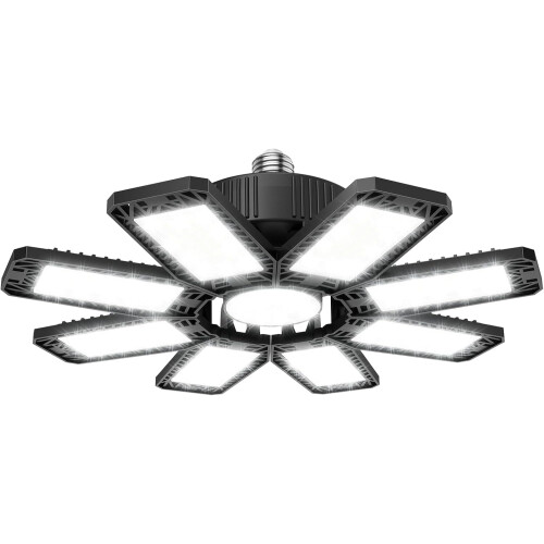 Φως γκαράζ LED 240W 24000lm 6500K 8+1 Ρυθμιζόμενα πάνελ