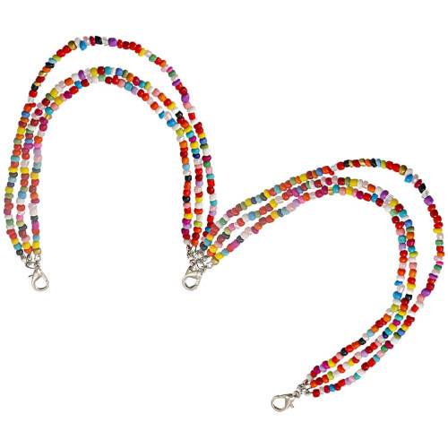 Schuhanhängerkette mit Perlen im Boho-Stil – 1 Paar
