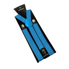 Men's Adjustable Elastic Suspenders Blue