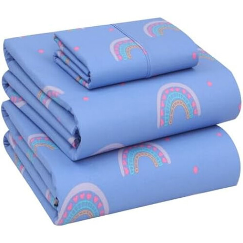 100% bomuldspercale queen size sengetøjssæt, 4 dele