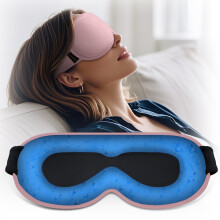 3D-Kühlgel-Augenmaske für erholsamen Schlaf, rosa
