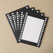 Retro-Filmstreifen-Fotorahmen, Schwarz, 19 x 14 cm, 10er-Pack
